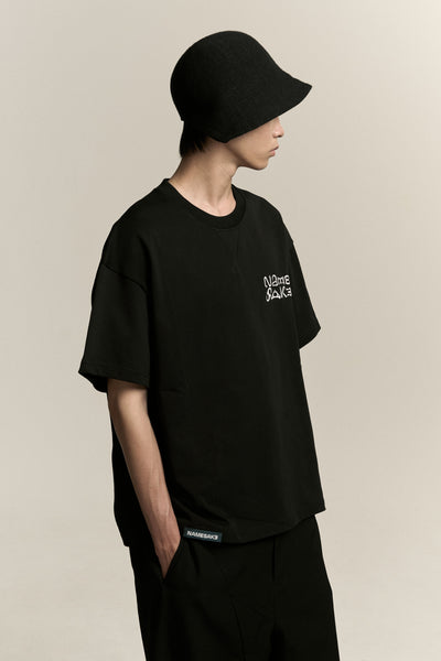 TOBI OVERSIZED NOTICE TEE EUPHORIC BLACK
