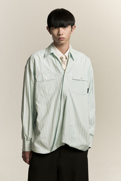 RUS TWIST COLLAR SHIRT MINT TEA