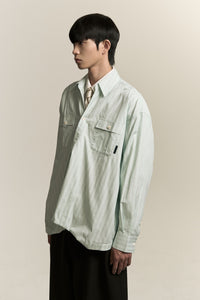 RUS TWIST COLLAR SHIRT MINT TEA