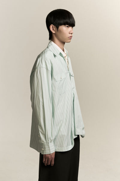 RUS TWIST COLLAR SHIRT MINT TEA