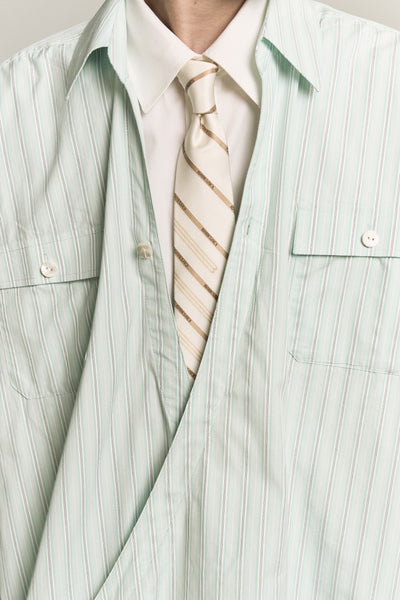 RUS TWIST COLLAR SHIRT MINT TEA