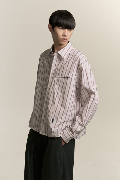 COMO LS SHIRT AURORA STRIPE