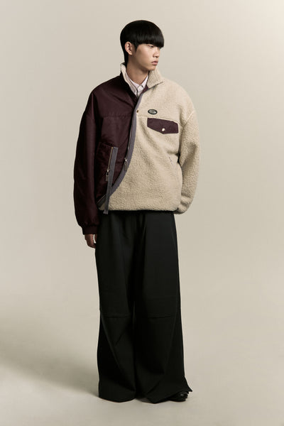 NORTH TWIST FLEECE CABERNET RED