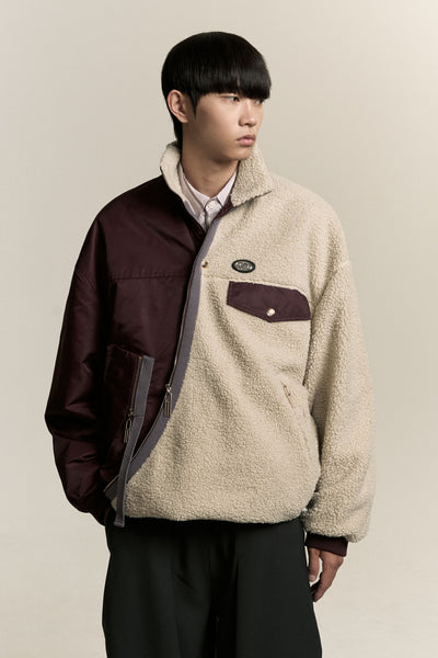 NORTH TWIST FLEECE CABERNET RED