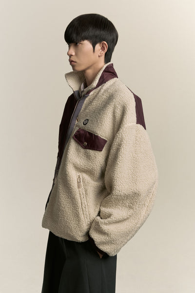 NORTH TWIST FLEECE CABERNET RED