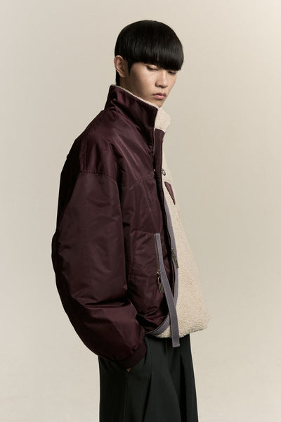 NORTH TWIST FLEECE CABERNET RED