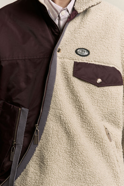 NORTH TWIST FLEECE CABERNET RED