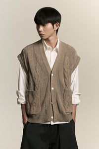 MARINA SLEEVELESS VEST ASH BLUE (NAMESAKE EXCLUSIVE)