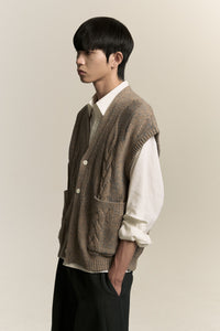 MARINA SLEEVELESS VEST ASH BLUE (NAMESAKE EXCLUSIVE)