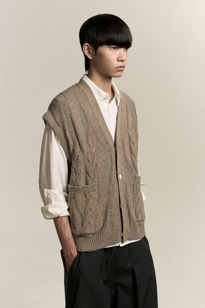 MARINA SLEEVELESS VEST ASH BLUE (NAMESAKE EXCLUSIVE)