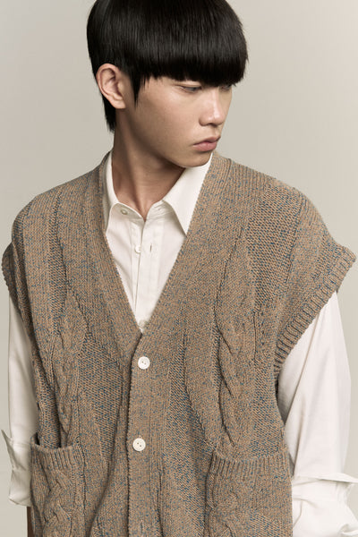 MARINA SLEEVELESS VEST ASH BLUE (NAMESAKE EXCLUSIVE)