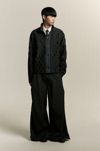 GARNETT TRACK SHIRT AEGAN BLUE (NAMESAKE EXCLUSIVE)