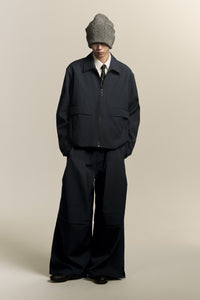 TOWSON PLEATED TROUSERS AEGEAN BLUE