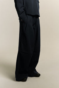 TOWSON PLEATED TROUSERS AEGEAN BLUE