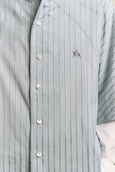 SARIO BOMBER SS SHIRT LAKE STRIPE