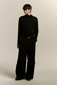 N3 GLOBE LOGO BELT EUPHORIC BLACK