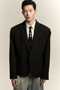 NUMERO KNIT TIE EUPHORIC BLACK