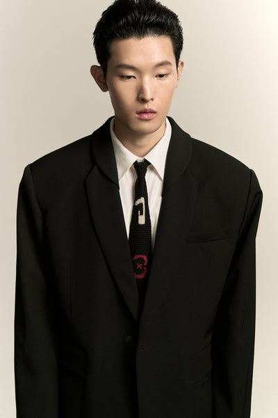 NUMERO KNIT TIE EUPHORIC BLACK