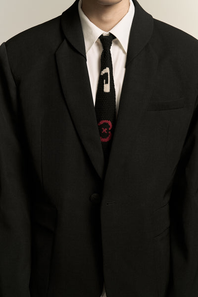 NUMERO KNIT TIE EUPHORIC BLACK