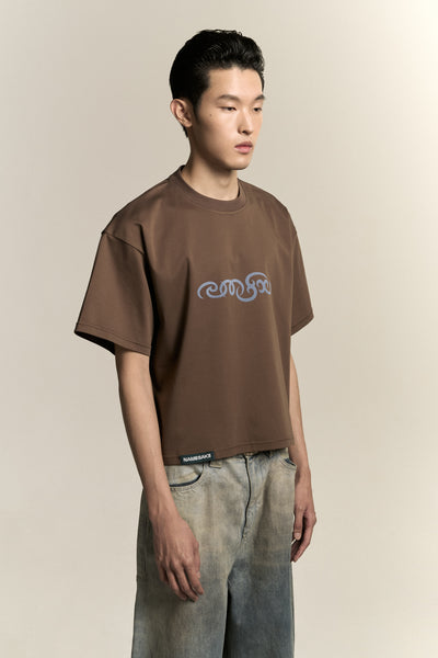 MARYS CROPPED NMSK TEE MARSH BROWN