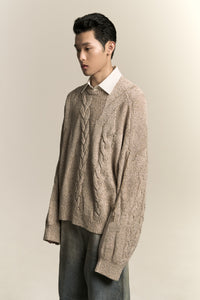 LINAS DUAL CREWNECK SOOT GREY