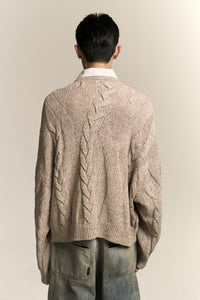 LINAS DUAL CREWNECK SOOT GREY