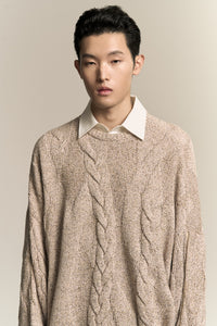 LINAS DUAL CREWNECK SOOT GREY