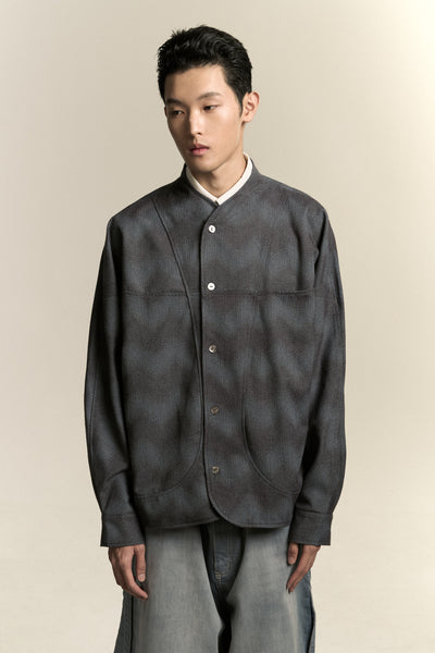 COMO FLEECE SHIRT SPACE WAVE BLUE (NAMESAKE EXCLUSIVE)