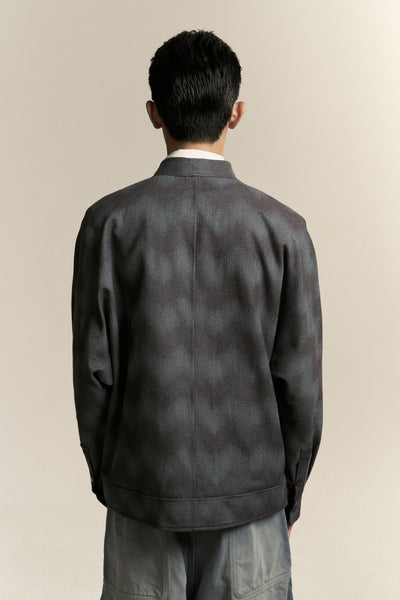 COMO FLEECE SHIRT SPACE WAVE BLUE (NAMESAKE EXCLUSIVE)