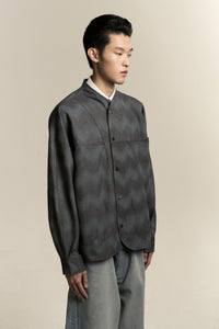 COMO FLEECE SHIRT SPACE WAVE BLUE (NAMESAKE EXCLUSIVE)