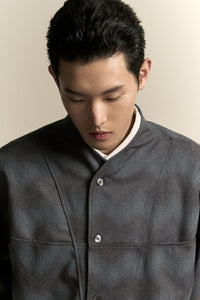 COMO FLEECE SHIRT SPACE WAVE BLUE (NAMESAKE EXCLUSIVE)