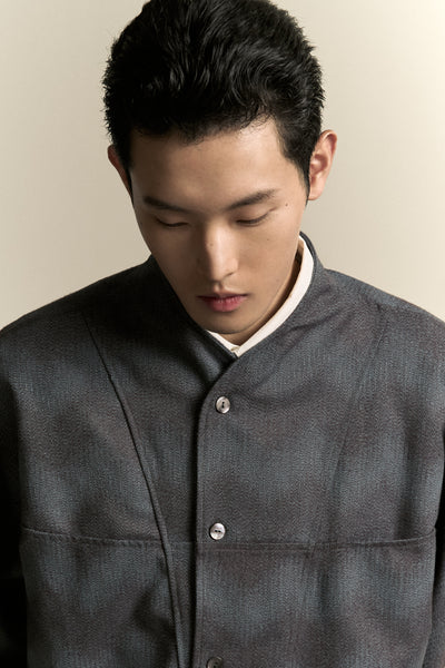 COMO FLEECE SHIRT SPACE WAVE BLUE (NAMESAKE EXCLUSIVE)