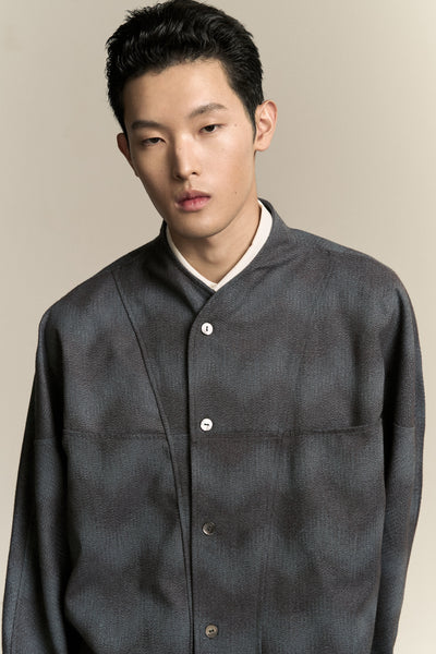 COMO FLEECE SHIRT SPACE WAVE BLUE (NAMESAKE EXCLUSIVE)