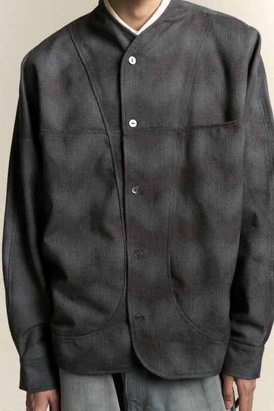 COMO FLEECE SHIRT SPACE WAVE BLUE (NAMESAKE EXCLUSIVE)