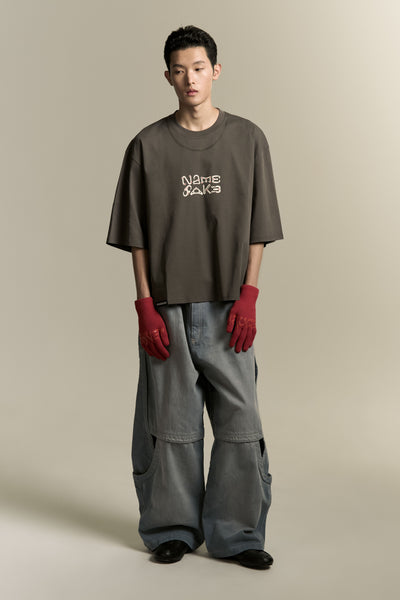 MAYO OVERSIZED CARABINER TEE PUBBLE GREY