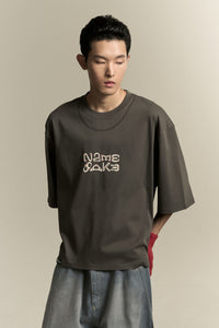 MAYO OVERSIZED CARABINER TEE PUBBLE GREY