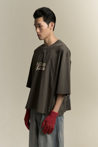 MAYO OVERSIZED CARABINER TEE PUBBLE GREY
