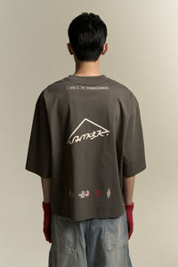 MAYO OVERSIZED CARABINER TEE PUBBLE GREY