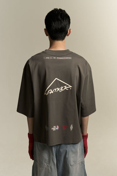 MAYO OVERSIZED CARABINER TEE PUBBLE GREY