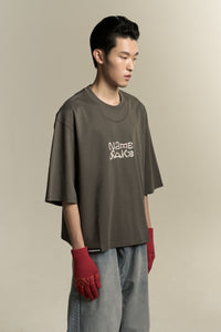 MAYO OVERSIZED CARABINER TEE PUBBLE GREY