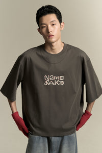 MAYO OVERSIZED CARABINER TEE PUBBLE GREY