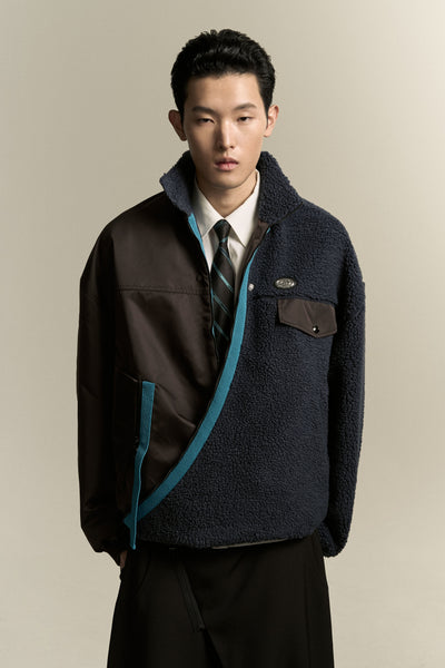 NORTH TWIST FLEECE DEPTH BLUE