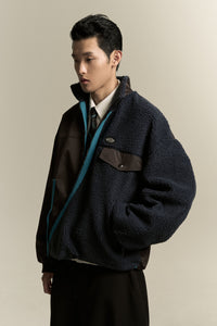 NORTH TWIST FLEECE DEPTH BLUE