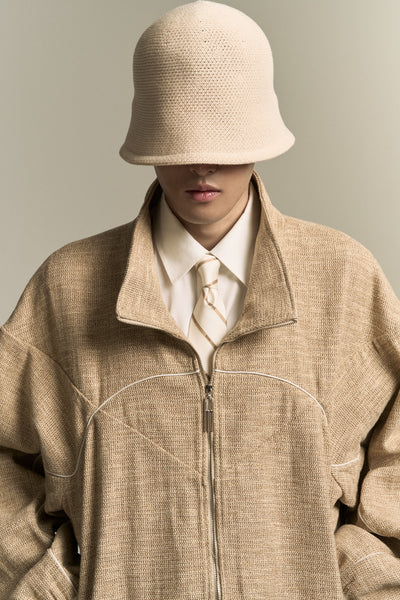 FINCH KNITTED CAP POWDER WHITE