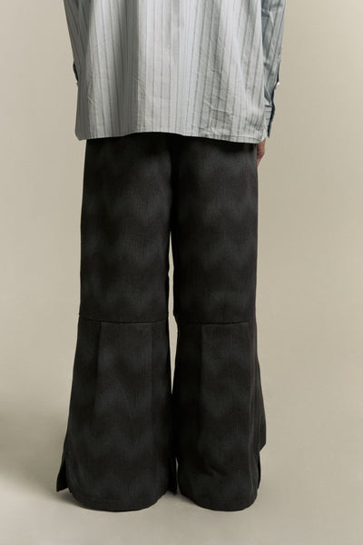 TOWSON PLEATED TROUSERS SPACE WAVE BLUE