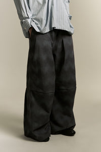 TOWSON PLEATED TROUSERS SPACE WAVE BLUE