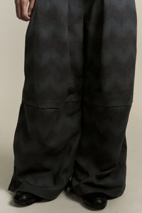 TOWSON PLEATED TROUSERS SPACE WAVE BLUE