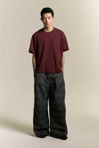 TOBI OVERSIZED LOGO TEE RUST BURGUNDY (NAMESAKE EXCLUSIVE)