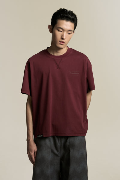 TOBI OVERSIZED LOGO TEE RUST BURGUNDY (NAMESAKE EXCLUSIVE)