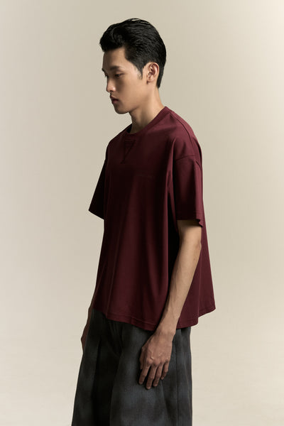 TOBI OVERSIZED LOGO TEE RUST BURGUNDY (NAMESAKE EXCLUSIVE)